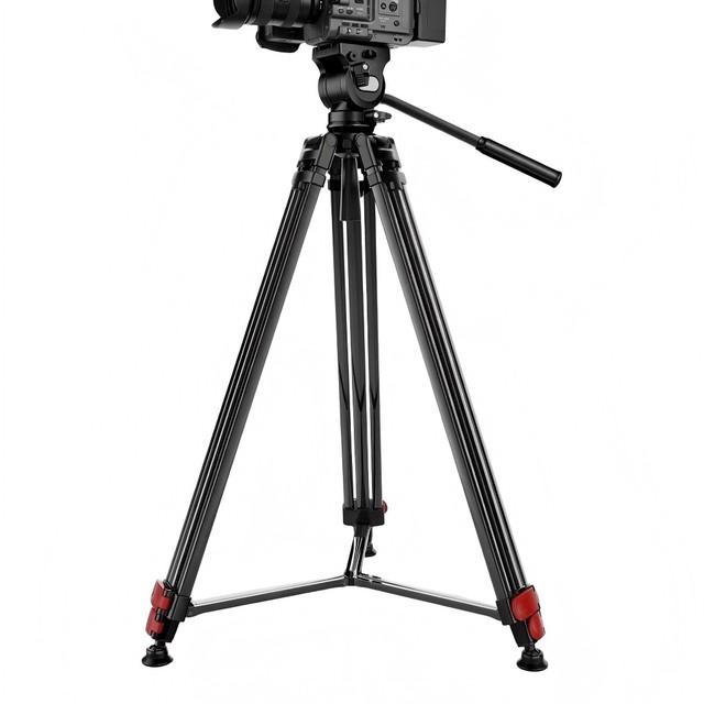 PRIME FOCUS 180cm Heavy Duty Video Camera Tripod, Professional Aluminum DSLR Tripod System with 360° Fluid Drag Head & Spreader