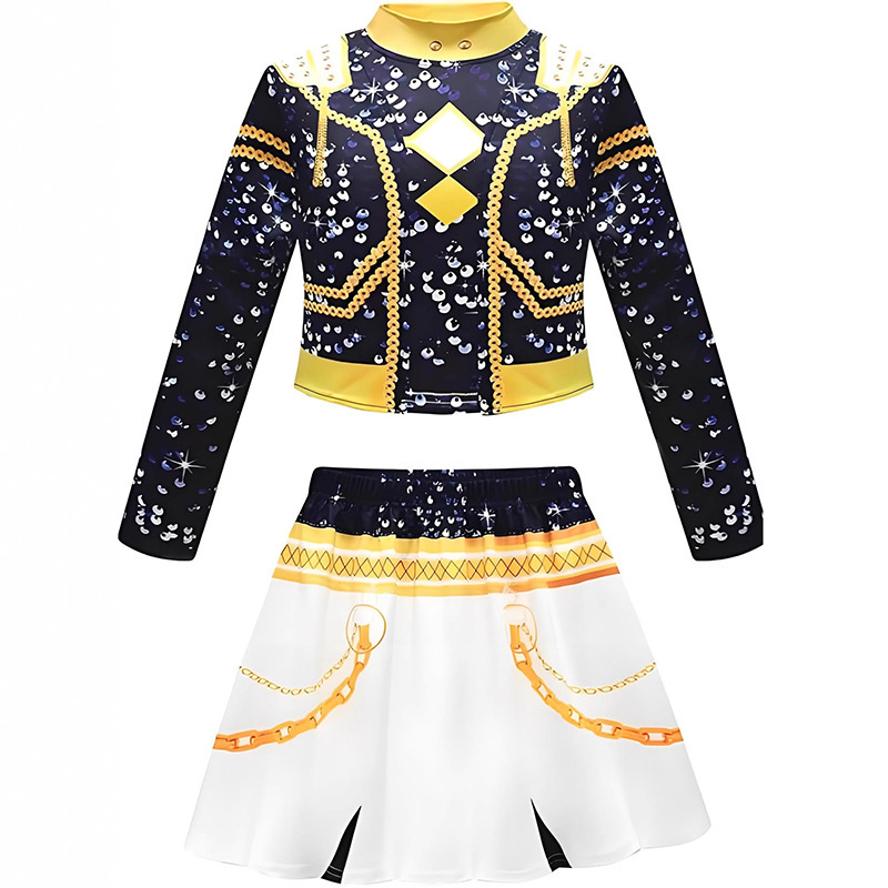 Zoe black gold song suit