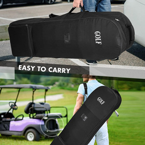 Sacs <span class=keywords><strong>de</strong></span> <span class=keywords><strong>golf</strong></span> en nylon 600D pratiques et durables, sacs <span class=keywords><strong>de</strong></span> voyage souples pliables avec grande capacité, roues d'avion - Product Image 6