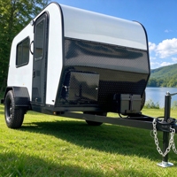 Caravane pliante FRP pour camping-car, caravane tout-terrain, camping-car remorquable, maison mobile pour aventures en plein air