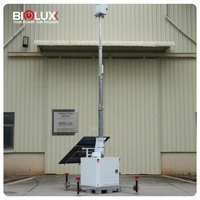 Tour de vidéosurveillance mobile BIGLUX Main Power Cube avec réseau avancé en option pour applications multiples