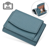 Dompet Wanita Kulit Asli Anti Maling RFID Harga Grosir Murah, Dompet Kecil Lembut