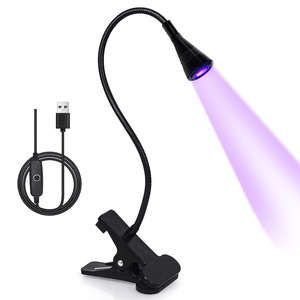 Lampe à LED UV à clipser, mini lampe de bureau USB portable, lumière de séchage pour vernis gel, outil de manucure pour salon et voyage - Product Image 2
