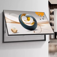 Cache-panneau électrique mural sans perçage, motif plumes, pour décoration de salon et couloir