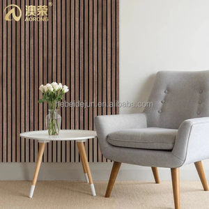 Aislantes de sonido de fácil instalación Panel de pared flexible 3 lados Chapa de madera natural Muebles de oficina Decoración Panel de pared - Product Image 3