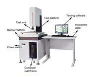 Machine de mesure vidéo de laboratoire entièrement automatique, peut mesurer avec précision des points, des lignes, des cercles et d'autres éléments,