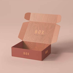 Luxury Custom Logo Corrugated Pink Color Jewelry Shipping Mailer Box