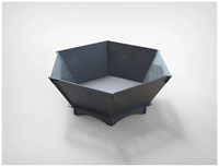 Foyer Corten Design Moderne Portable Foyer Camping Extérieur Pliable