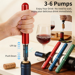 Portable Food Graded Air Pressure <b>Wine</b> Bottle Opener Air <b>Pump</b> <b>Wine</b> Opener - Product Image 1