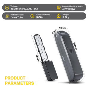 Batterie de remplacement pour vélo électrique 48V 10.4Ah 14Ah pour Vivi F26F H8, moteur 250W 500W 750W 1000W, pack de batterie Hailong - Product Image 5
