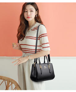 Bolsos de hombro superiores de PU a la moda al por mayor, bolsos de mano personalizados de lujo con correa personalizada para mujer, bolsos de mano para mujer - Product Image 2