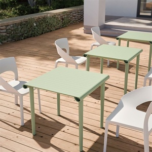 <span class=keywords><strong>Table</strong></span> de jardin carrée en plastique colorée, imperméable et facile à transporter - Product Image 2