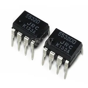 JRC5532D DIP8 çift OP AMP düşük gürültü amplifikatör IC çip JRC IC JRC5532 5532D JRC