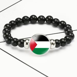 Palestinian Flag <b>Beaded</b> Bracelet Commemorative Gift Elastic Wristband Promotion for Fan Merchandise Factory <b>Direct</b> Price - Product Image 3