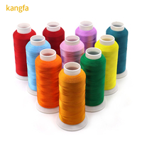 Fil à broder industriel en polyester 100% pour machine à broder, 4000 yards, 75d 120d/2, 40s/2, 5000m