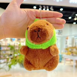 Produit phare : Porte-clés en peluche animal mignon (souris, capybara, rat), pendentif pour clés de voiture, figurine de machine à attraper - Product Image 3