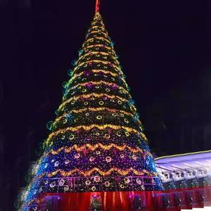 Árbol de <span class=keywords><strong>Navidad</strong></span> Gigante de Metal para Exteriores con Iluminación LED Comercial Personalizada para Plaza, Parque, Hotel, Centro Comercial - Product Image 5