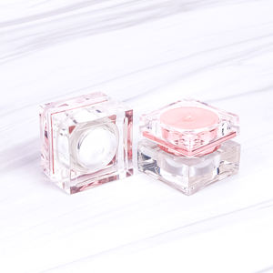 3g روز الذهب العناية بالبشرة جرة كريم الوجه منخفضة موك مخصص فارغة صغيرة الذهبي مربع البلاستيك جرة - Product Image 6