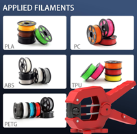 Conector de Filamento de 1.75mm y 2.85mm, hasta 240 unidades ℃   Fusor y Unificador de Filamentos, Compatible con Materiales PLA, ABS, TPU, PETG, PA/PC