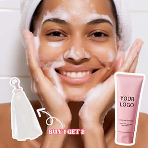 Nettoyant visage nourrissant 80g pour peaux sensibles démaquillant nettoyant visage aux acides aminés nettoyant visage avec logo personnalisé
