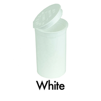 6 flacons en plastique colorés de 6 ml avec bouchon à pression pour capsules de médicaments, en PP, avec capuchon à clapet