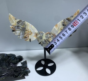 ขายส่งเครื่องประดับอัญมณีหินธรรมชาติแบรนด์ <span class=keywords><strong>RURU</strong></span> คริสตัลรูปหัวใจปีกนางฟ้า อเมทิสต์ โรสควอตซ์ แฟชั่นทันสมัยสำหรับเป็นของขวัญสำหรับผู้หญิง - Product Image 5