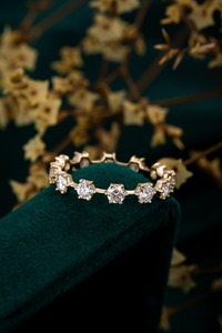 New White/Blue Princess Cut <b>Crystal</b> <b>Rings</b> for Women Party Irregular Design Fashion Jewelry Wedding <b>Rings</b> - Product Image 4