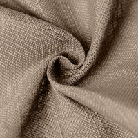 Nappe Rectangulaire Texturée en Polyester Effet Lin Taupe 90x132, Résistante aux Plis, pour Mariages, Banquets, Hôtels et Événements (Vente en Gros)