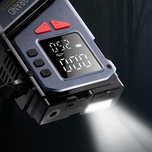 Compresseur d'air portable pour pneus de voiture en ABS 12V 12000mAh avec <span class=keywords><strong>pince</strong></span> intelligente pour démarreur de secours tout-en-un + sac de rangement - Product Image 6