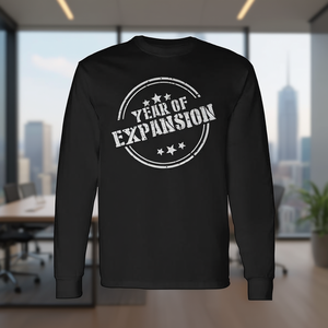 T-shirt a maniche lunghe Year Of Expansion Premium nera unisex taglia adulto - Product Image 3