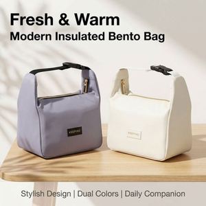 Sac Isotherme Portable Grande Capacité en Tissu Oxford Imperméable, Nouveau Design, avec Boucle, pour Déjeuner au Bureau ou Pique-nique - Product Image 1