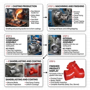 Accesorio <span class=keywords><strong>de</strong></span> Brida <span class=keywords><strong>de</strong></span> Hierro Dúctil <span class=keywords><strong>de</strong></span> 65 mm para Equipo Contra Incendios, Hidrante en Sistema <span class=keywords><strong>de</strong></span> Agua Contra Incendios - Product Image 6