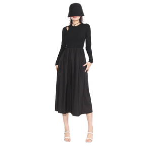 Vestido Largo Elegante para Mujer, Estilo Casual, Línea A, Manga Larga, Vestido de Fiesta, Vestido Midi Vintage - Product Image 1