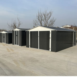 Abri de jardin en métal de style moderne 10x10 pieds, garage, remise, stockage avec <span class=keywords><strong>bois</strong></span> traité sous pression, type nature - Product Image 2