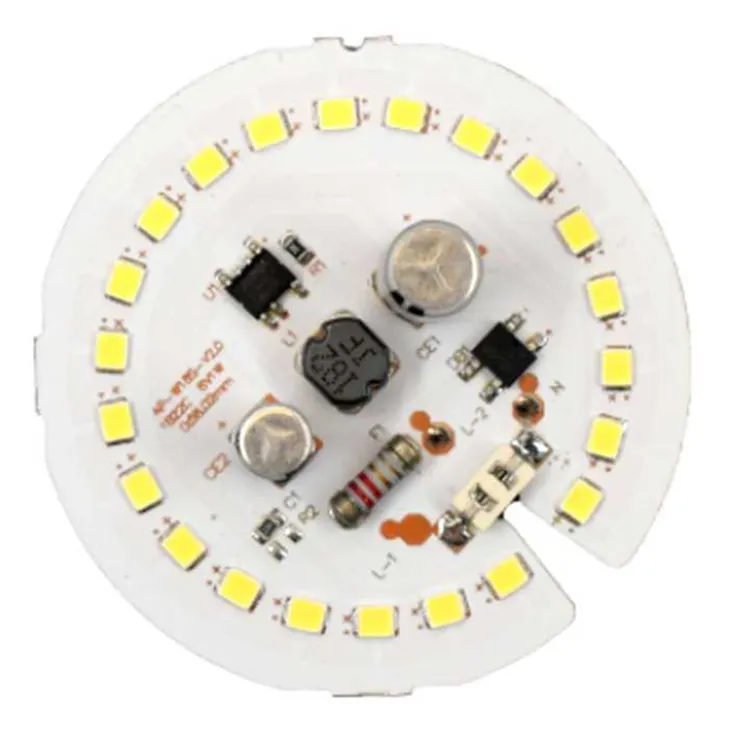 CE RoHs Modul Lampu Led 18W Pcb, DOB Papan Pcb Led Tanpa Driver, Modul Pcb untuk Lampu Bulat Downlight dan Lampu Bohlam