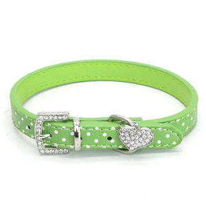 नि: शुल्क नमूने गर्म बिक्री उत्तम लचीला पालतू Rhinestones बकसुआ कॉलर कुत्ते बिल्ली फैंसी दिल के आकार का हार प्यारा पालतू कॉलर - Product Image 3