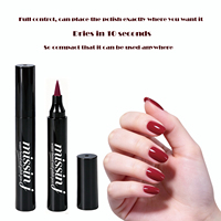 Missin J Stylo vernis à ongles à base d'eau 5 ml, sans HEMA, pointe en nylon style eye-liner, séchage rapide en 60 secondes, sans lampe UV