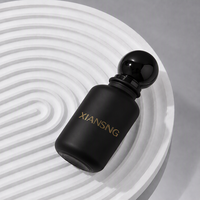 Flacon de parfum en verre de luxe haute transparence avec bouchon à bille élégant, design esthétique, 30ml 50ml 100ml, parfum haut de gamme OEM ODM