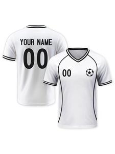 Fußballtrikot-Set für Kinder, Fußballuniform, 100 % Polyester, leicht, atmungsaktiv, schnelltrocknend, Kurzarm, Kinder - Product Image 2