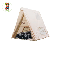 Tente Gonflable Automatique Green Ear Monkey Triangle Starry Sky pour Camping, Nuitée, Plage, Base Extérieure, Sans Assemblage, Quatre Saisons