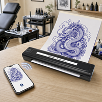 Imprimante de pochoirs de tatouage portable sans encre Xprinter K82 compatible multi-OS, format A4, outil d'impression thermique sans fil pour les apprenants en tatouage