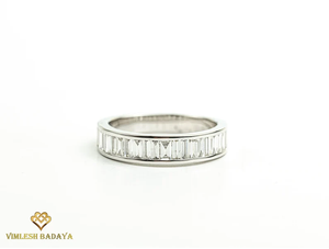 Anillo de boda con diamante cultivado en laboratorio certificado por IGI en oro sólido de 14K E F VS, anillo de compromiso, promesa o aniversario creado en laboratorio para mujer - Product Image 4