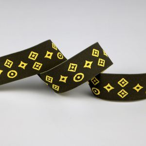 Good Price Polyester Webbing Tape Support Customized Logo Jacquard <b>Elastic</b> for Garment Accessories Waist Band Underwear - Product Image 5