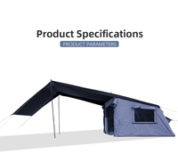 Tente gonflable esthétique Ear Cabin 2,3x2,4m en coton respirant et imperméable, pour glamping de luxe quatre saisons, petite famille, installation instantanée