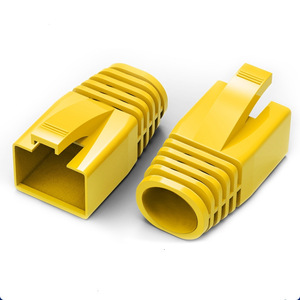 <b>Rj45</b> Connector Protector 8p8c 0.6-0.65mm Ethernet <b>Cable</b> Cap Red Color - Product Image 3