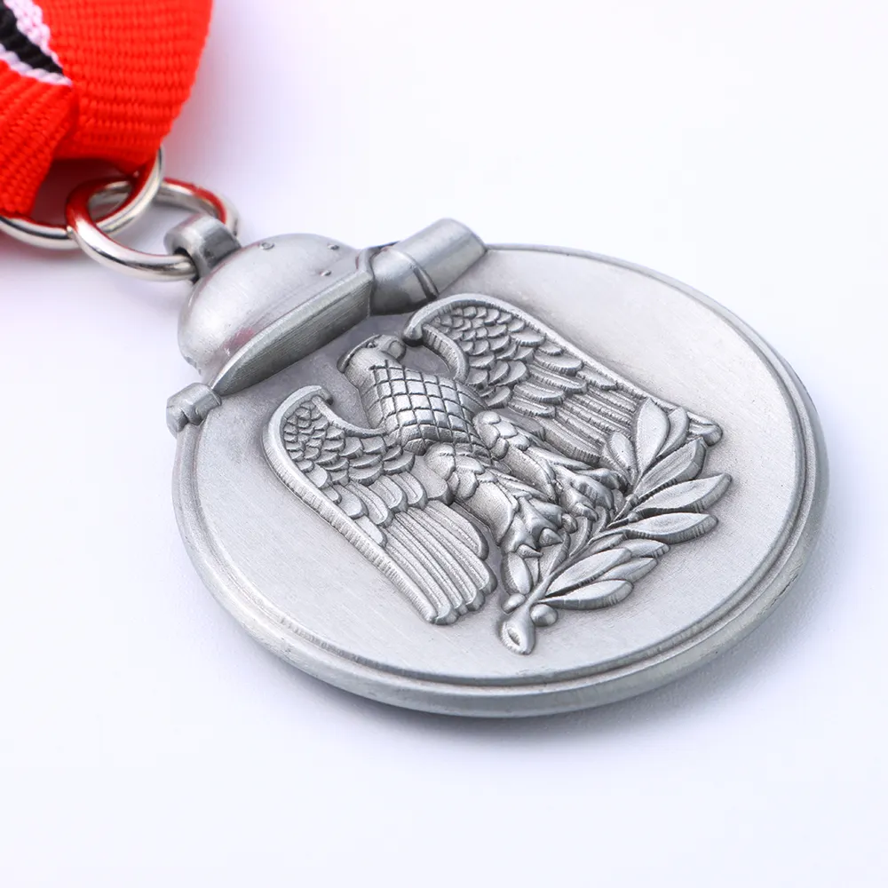 Manufacturer Custom 3D Souvenirs Gold Silver Bronze Award Sports Medal With Ribbon Running Medal Key