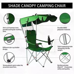 Sombrilla Portátil Plegable y Económica para Camping, Silla de Playa con Toldo - Product Image 2