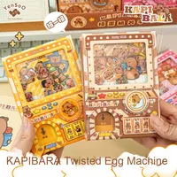 Machine à œufs torsadés Capybara, mini carnet de poche pour enfants, mécanisme de reliure portable Kapibara, manuel, cadeau d'anniversaire
