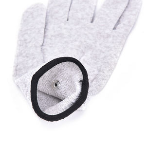Guanti conduttivi per terapia con elettrodi decine/EMS in fibra d'argento + calze + cuscinetti da polso unità di elettroterapia per terapia fisica - Product Image 3
