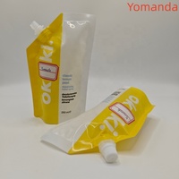 Pochette souple écologique à bec verseur imprimée en héliogravure, recyclable en PET/Nylon/PE, pour emballage liquide (shampoing, jus, cosmétiques)